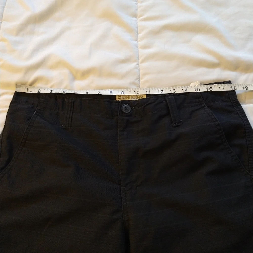 Size 34 men's classic flat front dark blue stripe short - Picture 12 of 15